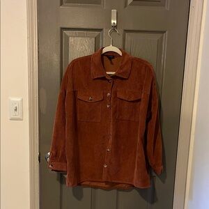 Women’s Rust Corduroy Jacket